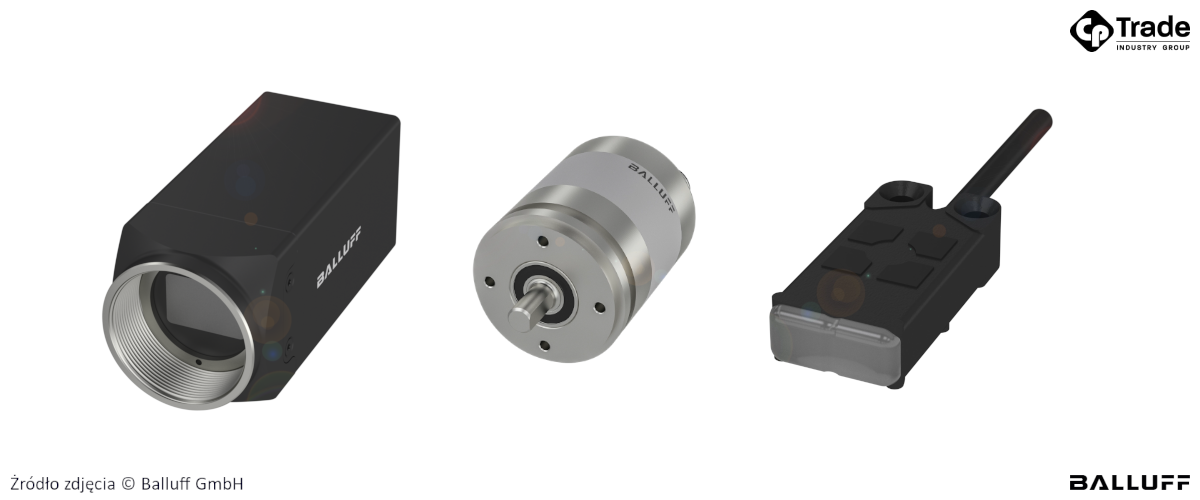 Kamera BVS CA-GV 5GigE, enkoder z IO-Link i czujnik pojemnościowy serii R08