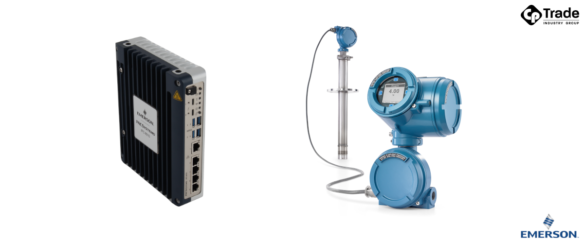 Komputer Emerson PACSystems IPC i analizator tlenu Rosemount CX2100